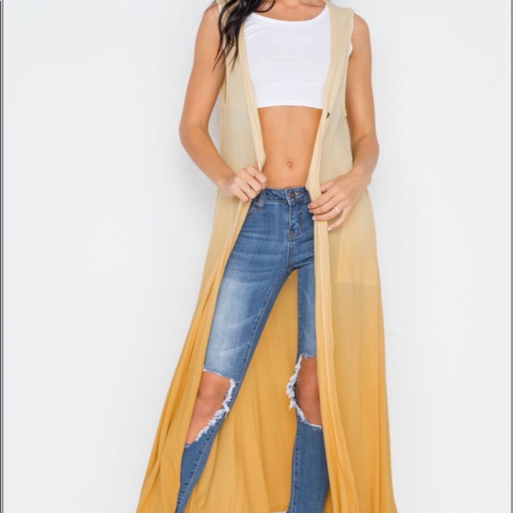 Two way ombré maxi dress